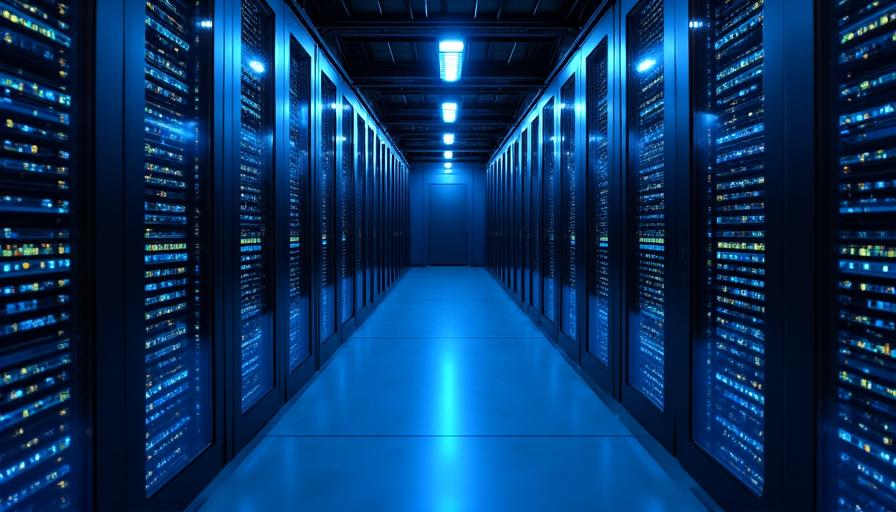 Secure server infrastructure symbolizing data protection