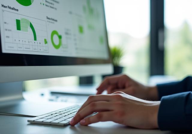 Business dashboard displaying increased efficiency metrics after automation implementation